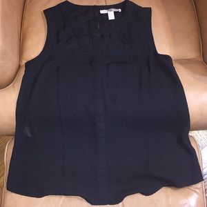 Forever 21 black sleeveless blouse